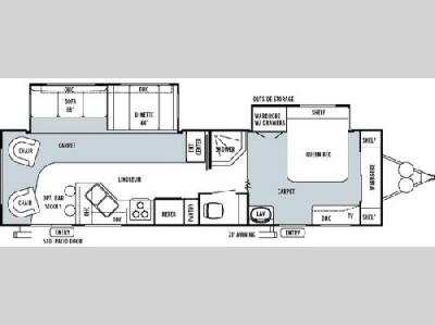Floorplan - 2004 Forest River RV Sandpiper 34 RLDS
