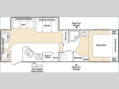 Floorplan - 2005 Keystone RV Outback 28FRLS