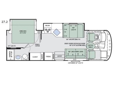 Floorplan - 2017 Thor Motor Coach ACE 27.2
