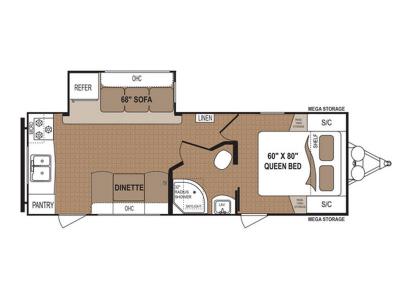 Floorplan - 2017 Dutchmen RV Aspen Trail 2390RKS