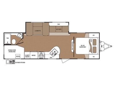 Floorplan - 2017 Dutchmen RV Aspen Trail 2750BHS