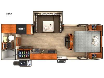 Floorplan - 2017 Lance Travel Trailers 2295