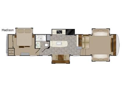 Floorplan - 2017 Heartland Landmark 365 Madison