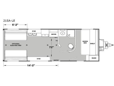 Floorplan - 2017 Eclipse Attitude Limited 21SA-LE