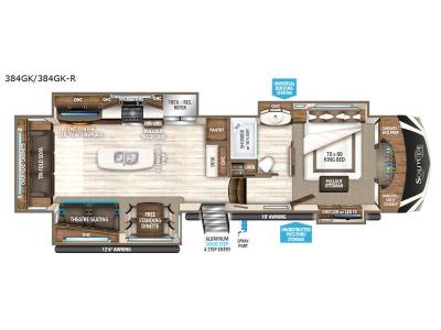 Floorplan - 2017 Grand Design Solitude 384GK R