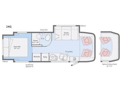 Floorplan - 2017 Winnebago View 24G