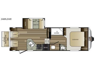 Floorplan - 2017 Keystone RV Cougar Half-Ton Series 246RLSWE