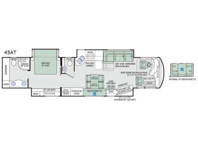 Floorplan - 2017 Thor Motor Coach Tuscany 45AT