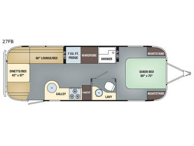 Floorplan - 2017 Airstream RV International Signature 27FB
