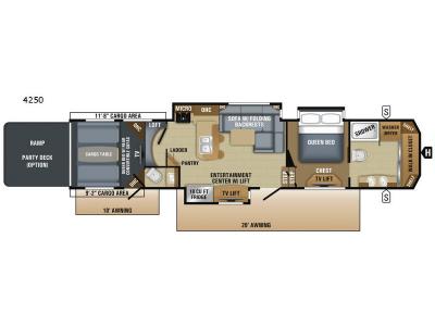 Floorplan - 2017 Jayco Seismic 4250