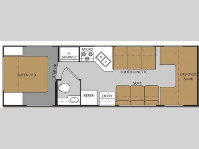 Floorplan - 2014 Thor Motor Coach Chateau 28A