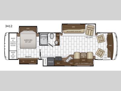 Floorplan - 2017 Newmar Ventana LE 3412