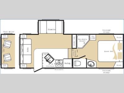 Floorplan - 2006 Keystone RV Cougar 244EFS