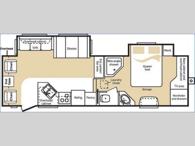 Floorplan - 2006 Keystone RV Cougar 291EFS