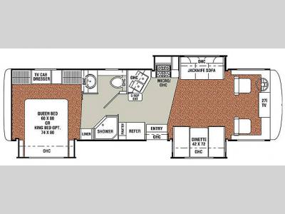 Floorplan - 2007 Georgie Boy Pursuit 3225 TS