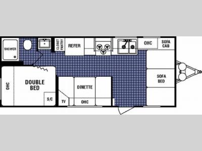 Floorplan - 2007 Dutchmen RV Lite 18B