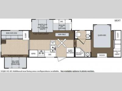Floorplan - 2008 Dutchmen RV Colorado 32QB-M5-BS