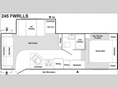 Floorplan - 2005 Keystone RV Springdale 245FWRLL-S