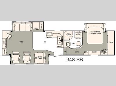 Floorplan - 2008 NuWa HitchHiker Discover America 348 SB