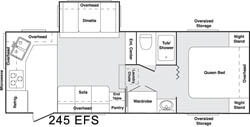 Floorplan - 2004 Keystone RV Cougar 245 EFS