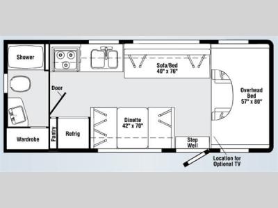 Floorplan - 2008 Winnebago Access 22B