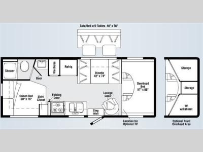 Floorplan - 2008 Winnebago Access 24V
