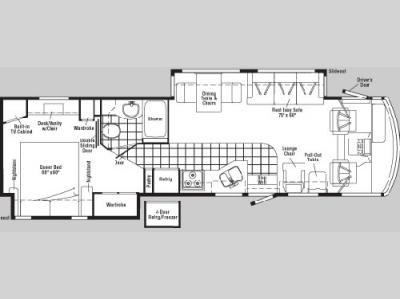 Floorplan - 2005 Winnebago Adventurer 35 U