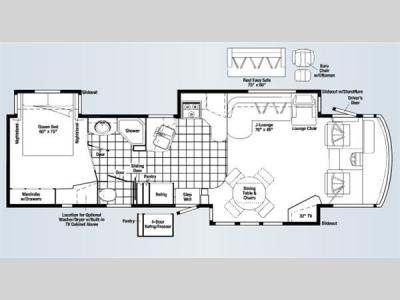 Floorplan - 2008 Winnebago Adventurer 38J