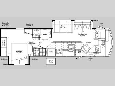 Floorplan - 2004 Winnebago Brave 34 D