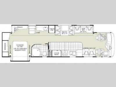 Floorplan - 2008 Fleetwood RV Bounder Diesel 38V