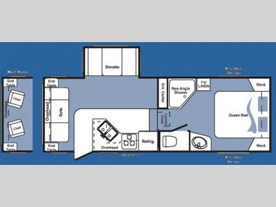Floorplan - 2008 Keystone RV Cougar 244RLS