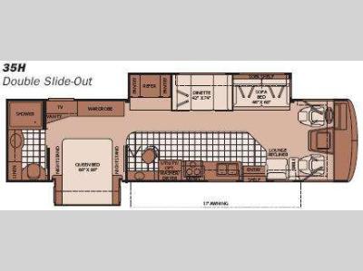 Floorplan - 2008 Fleetwood RV Bounder 35H