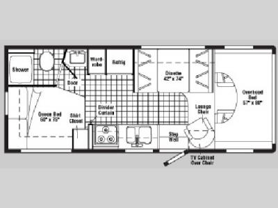 Floorplan - 2005 Winnebago Minnie 24 V