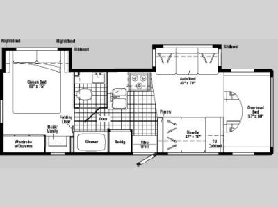 Floorplan - 2005 Winnebago Minnie 29 B