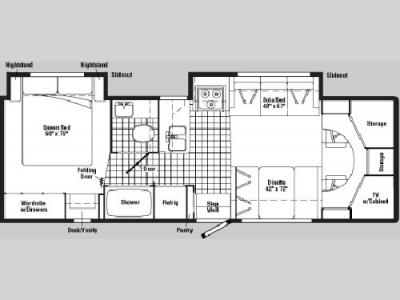 Floorplan - 2005 Winnebago Minnie Winnie 30 V