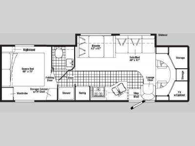 Floorplan - 2005 Winnebago Minnie Winnie 31 C