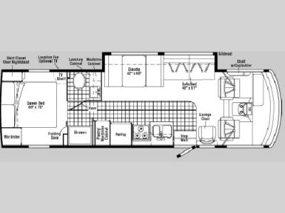 Floorplan - 2005 Winnebago Sightseer 30 B