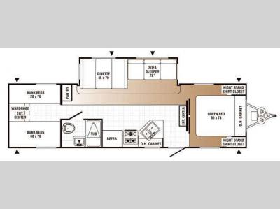 Floorplan - 2008 Palomino Puma 30-DBSS