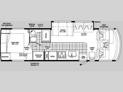 Floorplan - 2005 Winnebago Sightseer 33 L