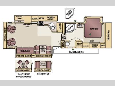 Floorplan - 2005 Jayco Designer 36 RLTS
