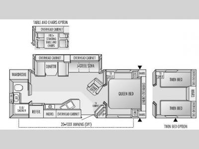 Floorplan - 2003 Jayco Eagle 266 FBS
