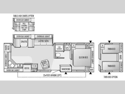 Floorplan - 2003 Jayco Eagle 296 FBS