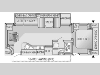Floorplan - 2004 Jayco Eagle 278 FBS