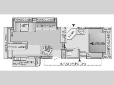 Floorplan - 2004 Jayco Eagle 293 RKS