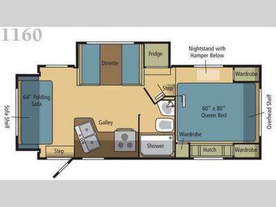 Floorplan - 2008 Eagle Cap Campers Eagle Cap 1160