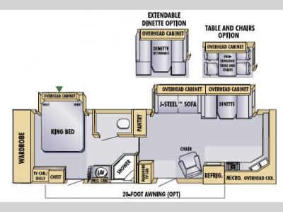 Floorplan - 2005 Jayco Eagle 322 FKS