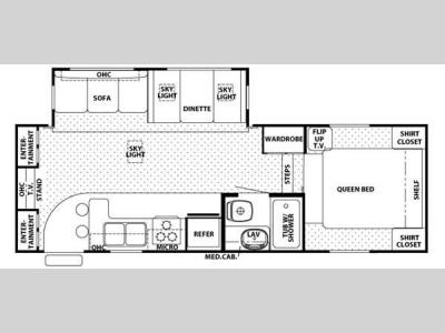 Floorplan - 2008 Forest River RV Cherokee Lite 255S