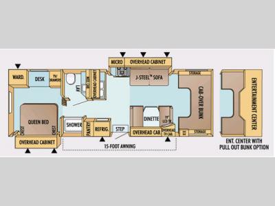 Floorplan - 2008 Jayco Greyhawk 30 GS