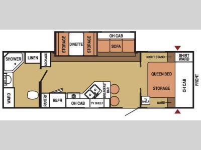 Floorplan - 2008 Starcraft  ST 2800RBS