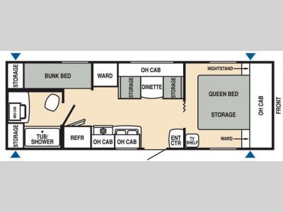 Floorplan - 2008 Starcraft  Star Stream SS24BH
